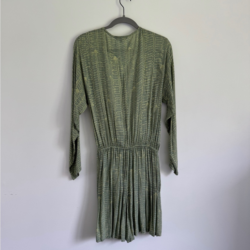 Green Women's Wrap Robe - Picture 2 of 5